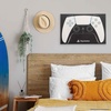 image:imageOpen Road Brands PlayStation Controller Gallery Wrapped Canvas Wall Decor  Classic PlayStation Wall Art for Game Room or Man CaveBlackWhite