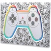 image:imageOpen Road Brands PlayStation Controller Gallery Wrapped Canvas Wall Decor  Classic PlayStation Wall Art for Game Room or Man CaveGray