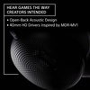 image:imageSony INZONE H6 Air Wired OpenBack Gaming Headset with Mic Black  UltraLightweight for All Day Comfort For PCPS5Mobile Detachable HighFidelity Mic Audiophile USBC Audio Box