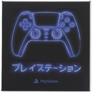 image:imageOpen Road Brands PlayStation Controller Gallery Wrapped Canvas Wall Decor  Classic PlayStation Wall Art for Game Room or Man CaveBlackBlue