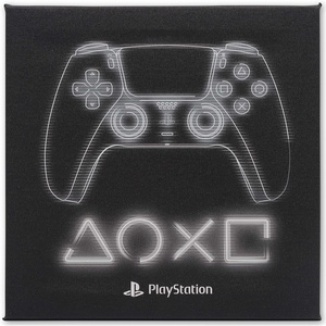 image:imageOpen Road Brands Sony PlayStation White Controller Gallery Wrapped Canvas Wall Decor  PlayStation Wall Art for Game Room or Teen Bedroom