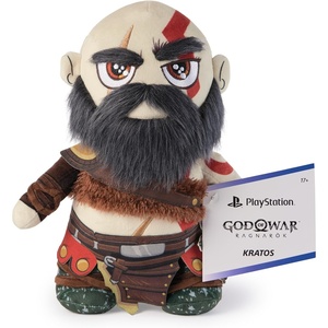 image:imagePlayStation God of War Ragnark Kratos 10Inch Collector Plush  Premium Collector Plush Captures Kratos in Cuddly Form Iconic Red Tattoos MustHave Shelf Accessory for PS5 Gamers