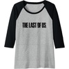 image:imageThe Last of Us Iconic Distressed Big Chest Logo Raglan Baseball TeeBlackAthletic Heather