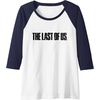 image:imageThe Last of Us Iconic Distressed Big Chest Logo Raglan Baseball TeeNavy BlueWhite