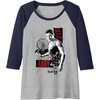 image:imageThe Last of Us Part II Abby Bare Your Fangs Big Chest Poster Raglan Baseball TeeNavy BlueAthletic Heather