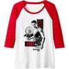 image:imageThe Last of Us Part II Abby Bare Your Fangs Big Chest Poster Raglan Baseball TeeRedWhite