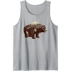 image:imageDays Gone BearShaped Forest Landscape Vintage Logo Tank TopHeather Grey