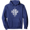 image:imageDays Gone This World Comes For You Distressed Chest Logo Pullover HoodieNavy Blue