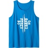 image:imageDays Gone This World Comes For You Distressed Chest Logo Tank TopSapphire Blue