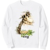 image:imageThe Last of Us Part II Hat On A Dinosaur Watercolor Style SweatshirtWhite