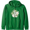 image:imageThe Last of Us Part II Watercolor Floral Big Chest Logo Zip HoodieDark Green