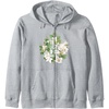 image:imageThe Last of Us Part II Watercolor Floral Big Chest Logo Zip HoodieHeather Grey