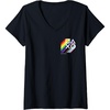 image:imageWomens PlayStation Pride LGBTQIA Collection Stacked Pocket Logo VNeck TShirtBlack