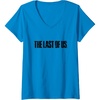 image:imageWomens The Last of Us Iconic Distressed Big Chest Logo VNeck TShirtSapphire Blue