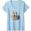 image:imageWomens The Last of Us Part II Iconic Abby Ellie Watercolor Floral VNeck TShirtBaby Blue