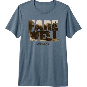 image:imageDays Gone Farewell Oregon Landscape Big Chest Logo Premium Triblend TShirtSlate Grey