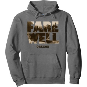 image:imageDays Gone Farewell Oregon Landscape Big Chest Logo Pullover HoodieAsphalt Grey