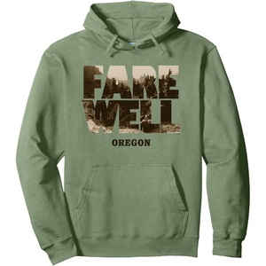 image:imageDays Gone Farewell Oregon Landscape Big Chest Logo Pullover HoodieSage Green