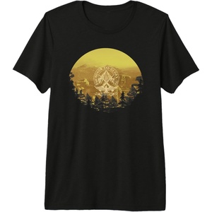 image:imageDays Gone Honor And Glory Landscape Vintage Chest Poster Premium Triblend TShirtBlack