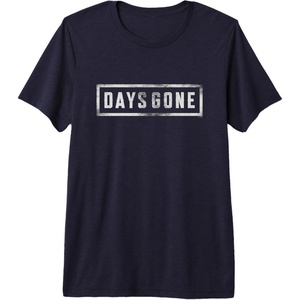 image:imageDays Gone Iconic Distressed Big Chest Logo Premium Triblend TShirtNavy Blue