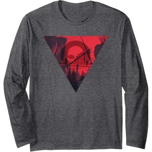image:imageDays Gone Red Dead Scene Big Chest Poster Long Sleeve TShirtDark Heather Grey