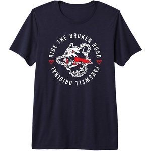 image:imageDays Gone Ride The Broken Road Farewell Original Big Logo Premium Triblend TShirtNavy Blue