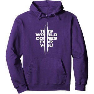 image:imageDays Gone This World Comes For You Distressed Chest Logo Pullover HoodiePurple