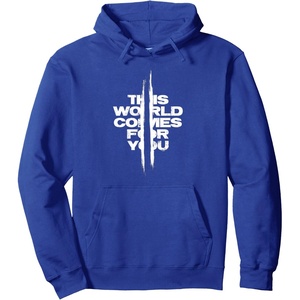 image:imageDays Gone This World Comes For You Distressed Chest Logo Pullover HoodieRoyal Blue