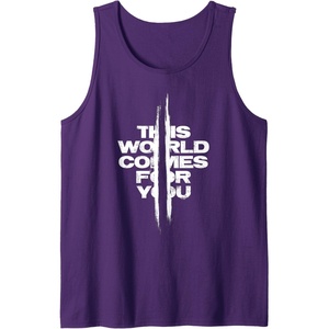 image:imageDays Gone This World Comes For You Distressed Chest Logo Tank TopPurple