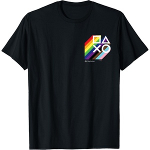 image:imagePlayStation Pride LGBTQIA Collection Stacked Pocket Logo TShirtBlack