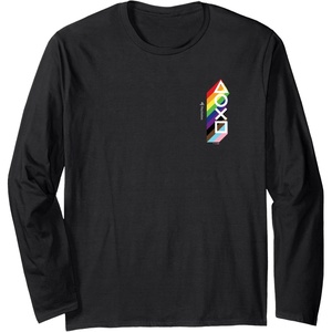 image:imagePlayStation Pride LGBTQIA Collection Vertical Pocket Logo Long Sleeve TShirtBlack
