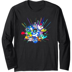 image:imagePlaystation Astrobot And Friends Power Up Group Shot Long Sleeve TShirtBlack