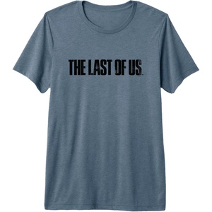 image:imageThe Last of Us Iconic Distressed Big Chest Logo Premium Triblend TShirtSlate Grey