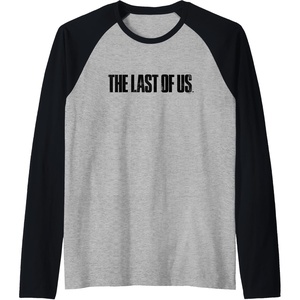 image:imageThe Last of Us Iconic Distressed Big Chest Logo Raglan Baseball TeeBlackAthletic Heather
