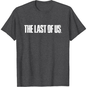 image:imageThe Last of Us Iconic Distressed Big Chest Logo V2 TShirtDark Heather Grey