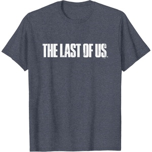 image:imageThe Last of Us Iconic Distressed Big Chest Logo V2 TShirtHeather Blue