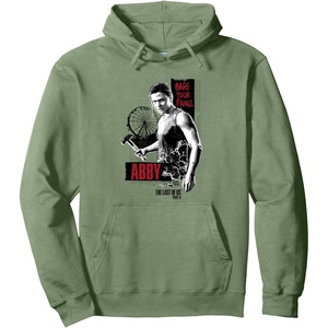 image:imageThe Last of Us Part II Abby Bare Your Fangs Big Chest Poster Pullover HoodieSage Green