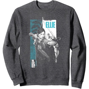 image:imageThe Last of Us Part II Ellie Ready For Fight Big Poster V2 SweatshirtDark Heather Grey
