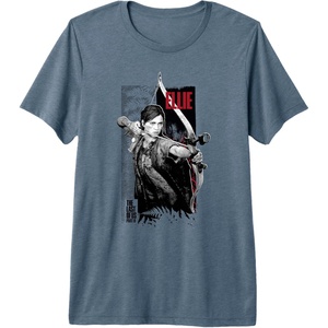 image:imageThe Last of Us Part II Ellie Ready For Fight Chest Poster Premium Triblend TShirtSlate Grey