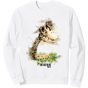 image:imageThe Last of Us Part II Hat On A Dinosaur Watercolor Style SweatshirtWhite