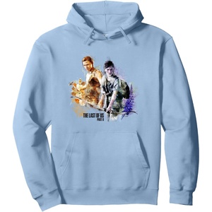 image:imageThe Last of Us Part II Iconic Abby Ellie Watercolor Floral Pullover HoodieDusty Blue
