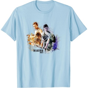 image:imageThe Last of Us Part II Iconic Abby Ellie Watercolor Floral TShirtBaby Blue