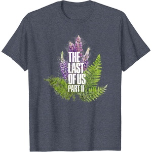 image:imageThe Last of Us Part II Watercolor Lavender Big Chest Logo TShirtHeather Blue