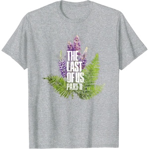 image:imageThe Last of Us Part II Watercolor Lavender Big Chest Logo TShirtHeather Grey