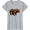 image:imageDays Gone BearShaped Forest Landscape Vintage Logo TShirtHeather Grey
