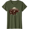 image:imageDays Gone BearShaped Forest Landscape Vintage Logo TShirtOlive Green