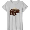 image:imageDays Gone BearShaped Forest Landscape Vintage Logo TShirtSilver Grey