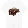 image:imageDays Gone BearShaped Forest Landscape Vintage Logo TShirtWhite
