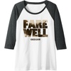 image:imageDays Gone Farewell Oregon Landscape Big Chest Logo Raglan Baseball TeeDark Heather GreyWhite