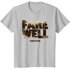 image:imageDays Gone Farewell Oregon Landscape Big Chest Logo TShirtSilver Grey